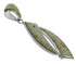 Southwestern Genuine Sterling Silver Turquoise Inlay Pendant AX48851